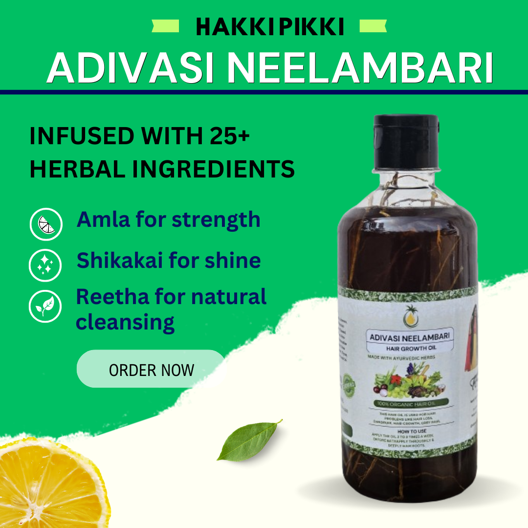 Adivasi Neelambari Herbal Hair Oil - 100% Original