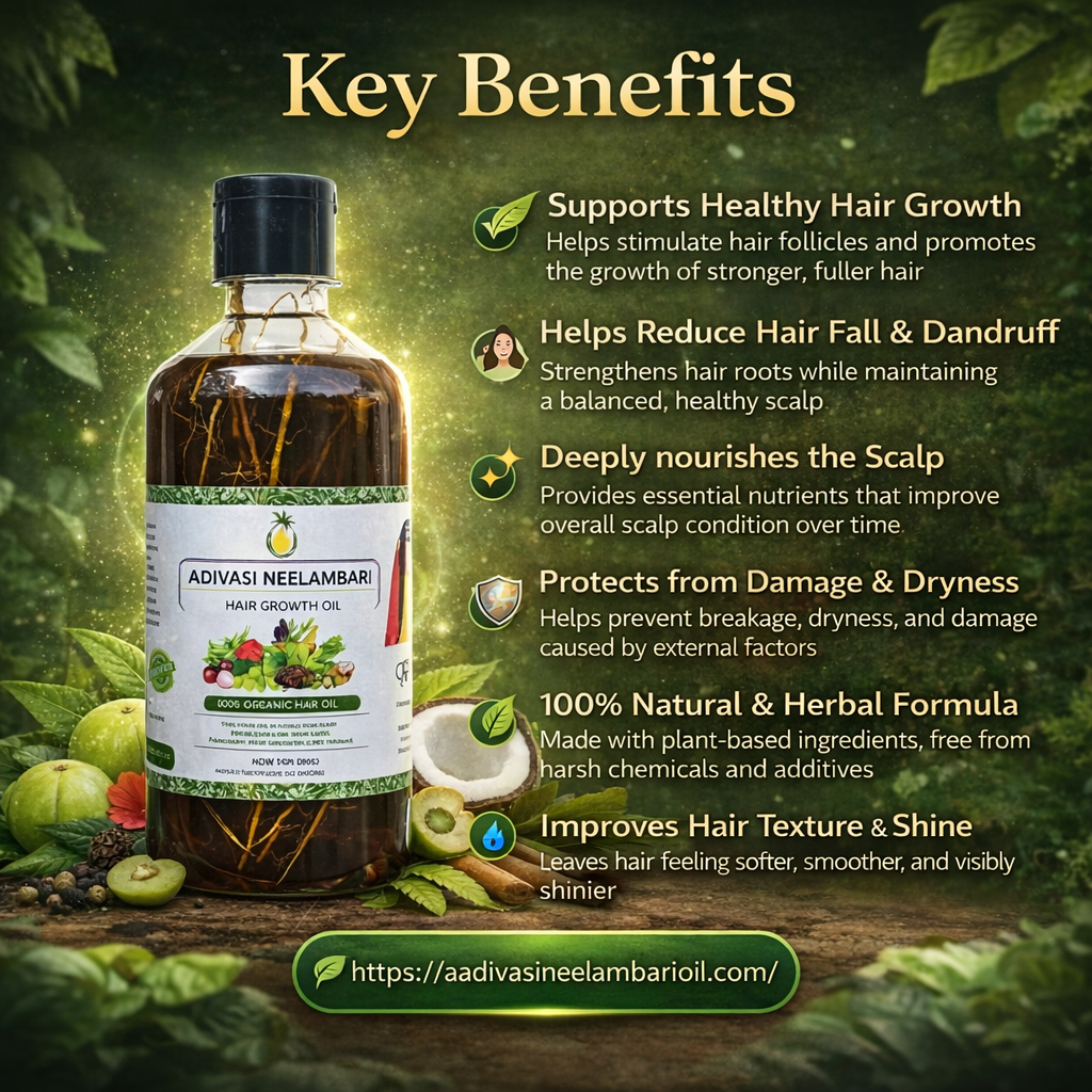 Adivasi Neelambari Herbal Hair Oil - 100% Original