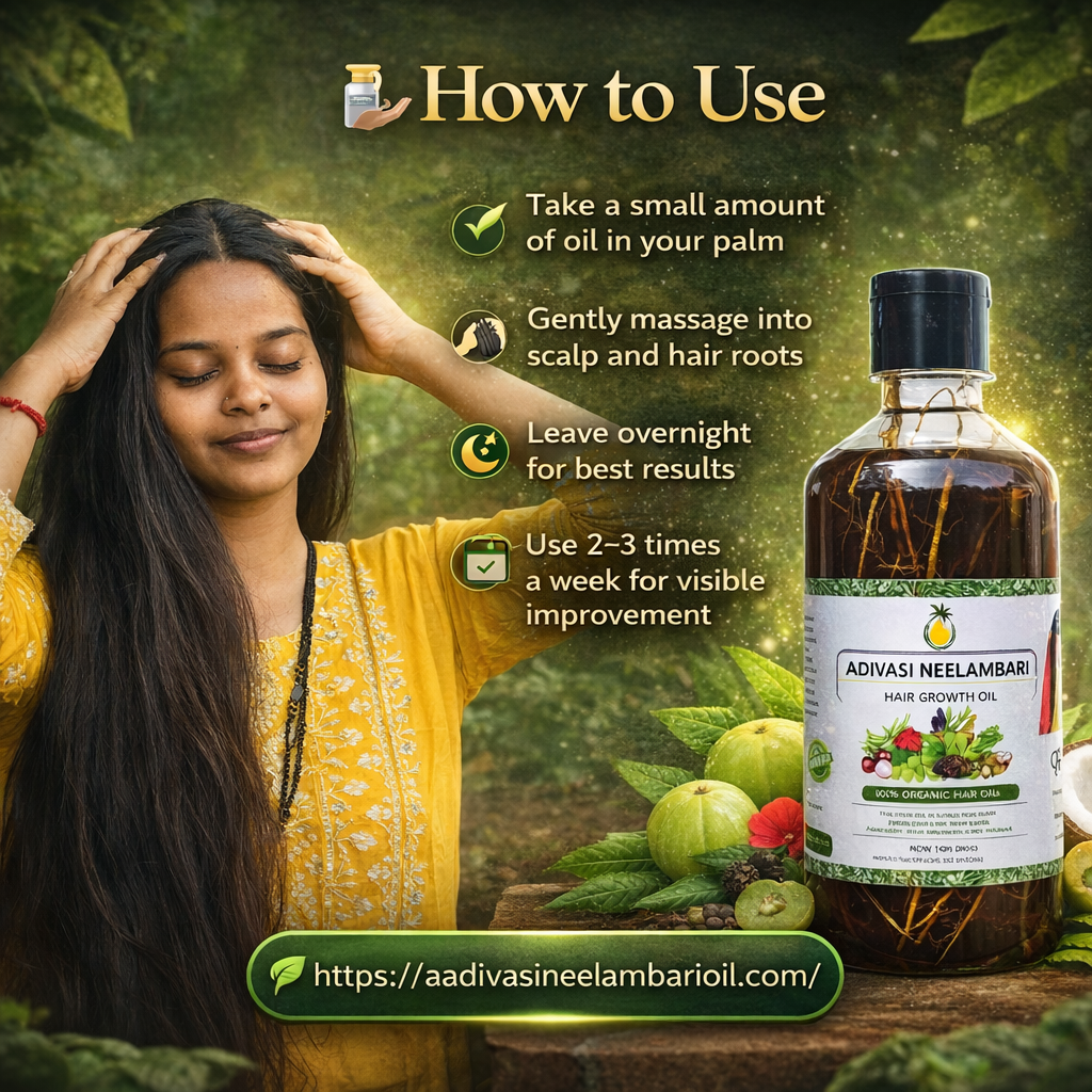 Adivasi Neelambari Herbal Hair Oil - 100% Original